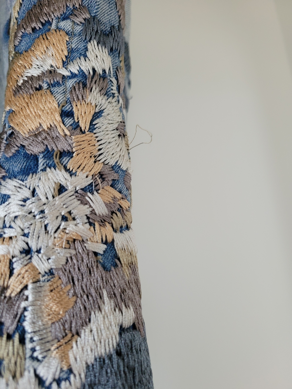 NILE Atelier Embroidered Floral Jeans Size 31 | Drawstring Waist | Boho Denim - Picture 12 of 12